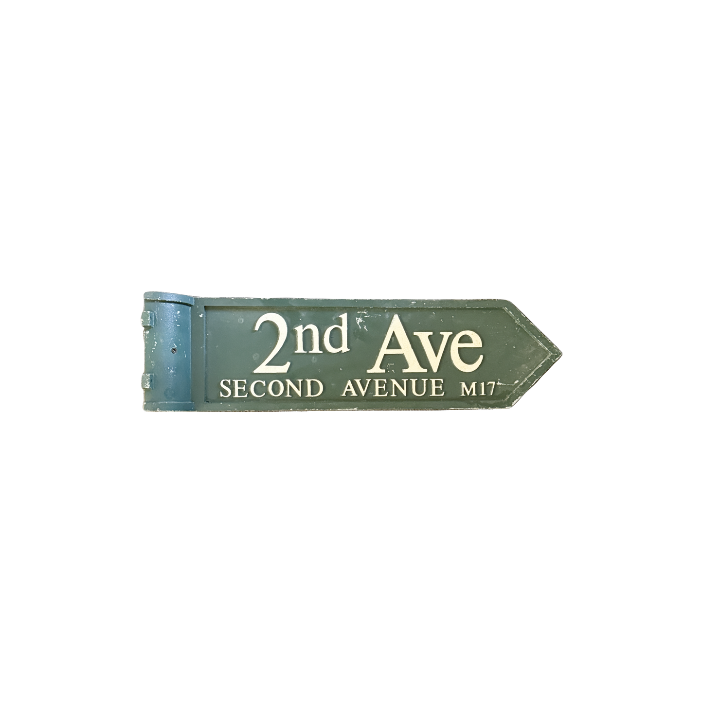 Rare Original Trafford Park Street Sign - 2nd Ave