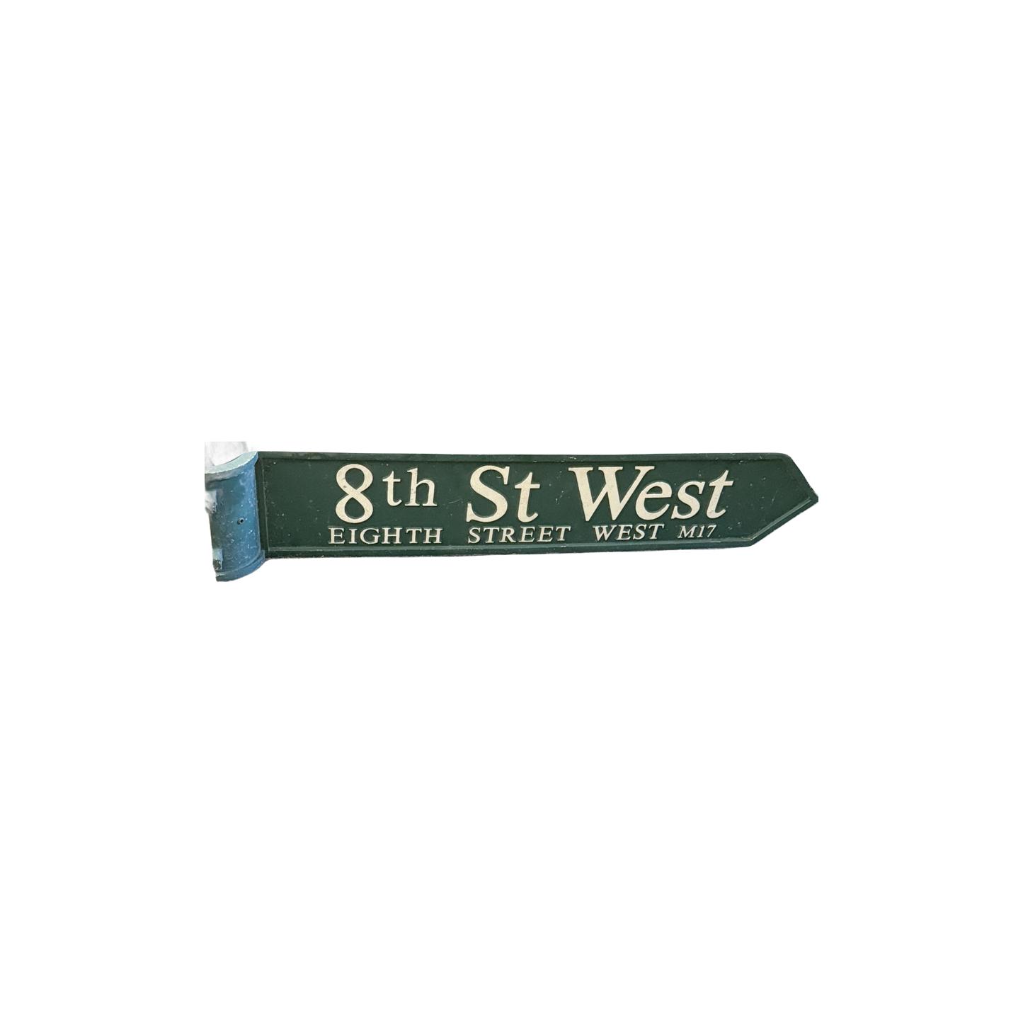 Rare Original Trafford Park Street Sign - 8th St West