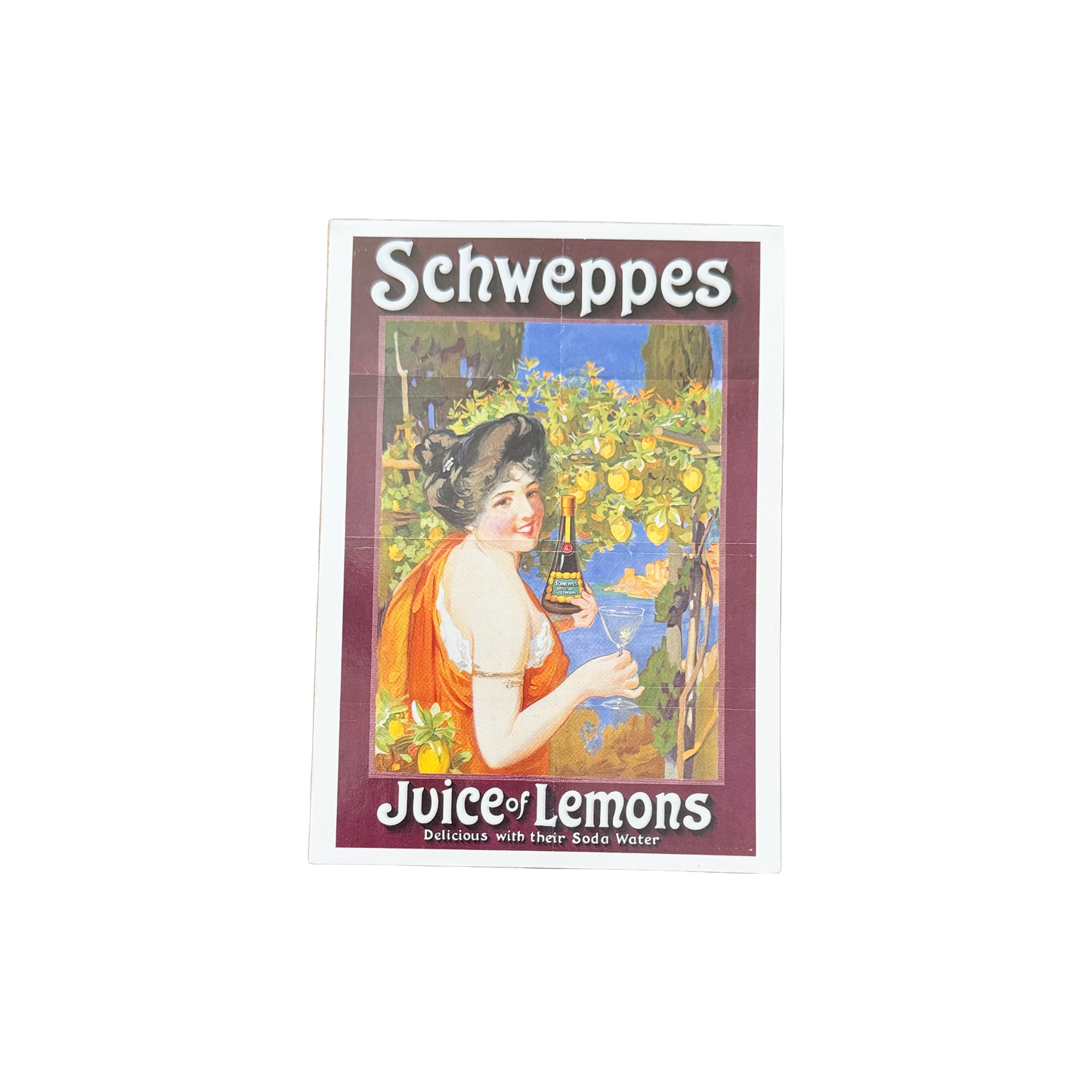 Collectors Postcard - Schweppes Juice of Lemons